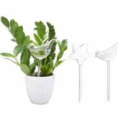 DONTODENT Globes D'arrosage PVC Imitation Avec Pointes D'autoarrosage En Forme D'oiseau Pour Plantes, Intérieur Et Extérieur -Arrosage automatique Soldes 59850586 3