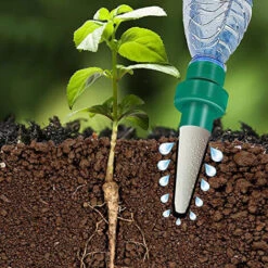 DONTODENT Automatique Plante D'irrigation D'eau Distributeur Cône En Céramique Tête Plante Verseur Goutte à Goutte D'irrigation Pour Jardin, Plante D'intérieur, Fleurs*4 -Arrosage automatique Soldes 59850637 4