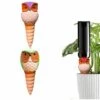 DONTODENT Flower Lot De 2 Piquets D'arrosage Automatique Pour Plantes En Vacances, Dispositifs D'arrosage De Plantes En Terre Cuite Pour Bouteilles De Vin, Pots à Arrosage Automatique