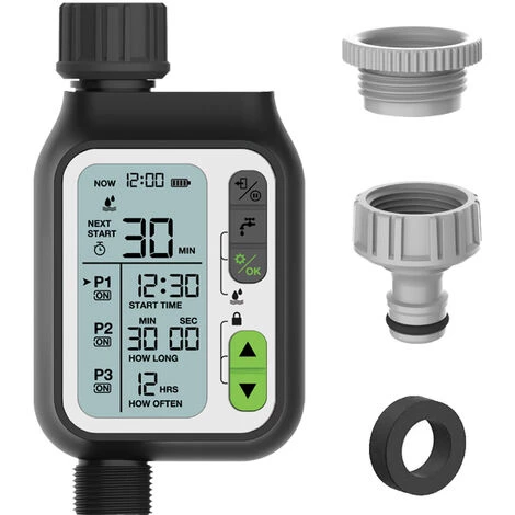 BENOBBY KIDS Programmateur Arrosage Automatique Minuteur Arrosage Pour Jardin Contrôle Manuel Capteur De Pluie Etanche 3 BENOBBY KIDS Programmateur Arrosage Automatique Minuteur Arrosage Pour Jardin Contrôle Manuel Capteur De Pluie Etanche