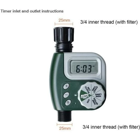 NAXUNNN Minuterie D'Arrosage Automatique,Programmateurs D'Irrigation De SystèMe éLectronique Automatique 7 NAXUNNN Minuterie D'Arrosage Automatique,Programmateurs D'Irrigation De SystèMe éLectronique Automatique – Image 5