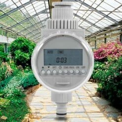 ENLENK 1 Pc Contrôleur D'irrigation Solaire Puissance Minuterie D'eau Auto LCD Numérique Minuterie D'arrosage Économie D'eau Contrôleur D'irrigation Pour La Maison Jardin -Arrosage automatique Soldes 60103811 3