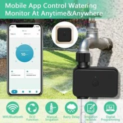 ENLENK Minuterie D'arrosage, Minuterie D'arrosage Intelligente Avec Contrôle D'application WiFi Et Bluetooth, Compatible Avec Alexa Et Google Assistant Avec 15 Programmes D'irrigation Séparés 9 ENLENK Minuterie D'arrosage, Minuterie D'arrosage Intelligente Avec Contrôle D'application WiFi Et Bluetooth, Compatible Avec Alexa Et Google Assistant Avec 15 Programmes D'irrigation Séparés -Arrosage automatique Soldes 60103815 3