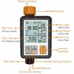 ENLENK Minuteur D’arrosage Robinet De Jardin Programmable Numérique Robinet De Tuyau Automatique Minuterie Pour Arroseur Contrôleur De Système D'arrosage D'irrigation -Arrosage automatique Soldes 60103822 2