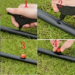 PREMIER 150pcs Goutteurs D'irrigation Réglables + Joints De Tee + Drip Tube Support Stake Diy Micro Drip Irrigation System Kit Automatique Micro Watering System Kit -Arrosage automatique Soldes 60532178 3