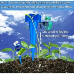 PREMIER 6pcs Kit D'irrigation Goutte à Goutte, Arroseurs Automatiques Plantes Système D'irrigation Pour Jardin Maison Intérieur Extérieur -Arrosage automatique Soldes 60540920 3