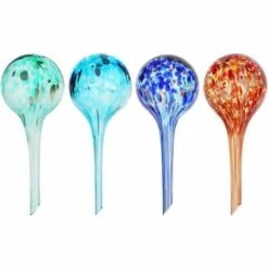 Cisea Globes D'arrosage Des Plantes Distributeur Eau Plante Arrosage Automatique Bulbes Boule D'arrosage 4 Pièce Arrosage Automatique Interieur Extérieur Jardin Coloré 6 * 15cm