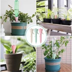 Cisea Arrosage Goutte à Goutte, 12 Goutte à Goutte Bouteille Pointes D'Arrosage Des Plantes Avec Vannes De Régulation Goutteurs D'arrosage Automatique Pour Plantes Jardin Maison -Arrosage automatique Soldes 61212341 5