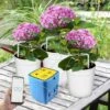 TANCYCO Dispositif D'arrosage Intelligent WIFI Double Pompe Chronométré Système D'irrigation Goutte à Goutte Automatique Contrôleur D'application à Distance Pour Jardin Terrasse Plante En Pot Fleur, Bleu Et Jaune, 15 Pots