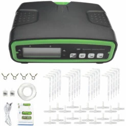 TANCYCO Dispositif D'arrosage Automatique Intelligent Double Pompe Abreuvoir Temporisé Jardin Terrasse Système D'irrigation Goutte à Goutte Pour 20 Fleurs De Plantes En Pot