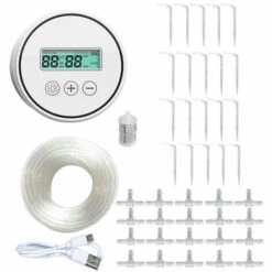 SUPERSELLER Ensemble De Système D'irrigation Automatique D'intérieur Pour La Maison Ensemble De Dispositif D'arrosage Automatique Intelligent Paresseux Bonsai Plants - Blanc - 20pots