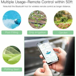 SINCèREETALI Minuterie D'arrosage Contr?lée Par Application Bluetooth Pour Vanne D'eau D'irrigation De Jardin Intelligente -Arrosage automatique Soldes 63507951 4