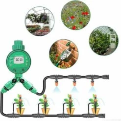 SINCèREETALI Minuterie D'arrosage Automatique, Contrôleur De Arrosage, Minuterie D'irrigation Pour Système D'irrigation D'arrosage Des Plantes, Programmateur D'Arrosage Pour Jardin Pelouse Balcon Cour 10 SINCèREETALI Minuterie D'arrosage Automatique, Contrôleur De Arrosage, Minuterie D'irrigation Pour Système D'irrigation D'arrosage Des Plantes, Programmateur D'Arrosage Pour Jardin Pelouse Balcon Cour -Arrosage automatique Soldes 63819026 4
