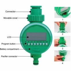 SINCèREETALI Minuterie D'arrosage, Arrosage Automatique Pour Jardin, Contrôleur D'arrosage à Affichage LCD étanche Pour Plantes, Pelouse, Jardin, Plantation De Légumes 8 SINCèREETALI Minuterie D'arrosage, Arrosage Automatique Pour Jardin, Contrôleur D'arrosage à Affichage LCD étanche Pour Plantes, Pelouse, Jardin, Plantation De Légumes -Arrosage automatique Soldes 63821039 2