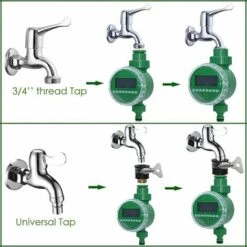 SINCèREETALI Minuterie D'arrosage, Arrosage Automatique Pour Jardin, Contrôleur D'arrosage à Affichage LCD étanche Pour Plantes, Pelouse, Jardin, Plantation De Légumes 9 SINCèREETALI Minuterie D'arrosage, Arrosage Automatique Pour Jardin, Contrôleur D'arrosage à Affichage LCD étanche Pour Plantes, Pelouse, Jardin, Plantation De Légumes -Arrosage automatique Soldes 63821039 3
