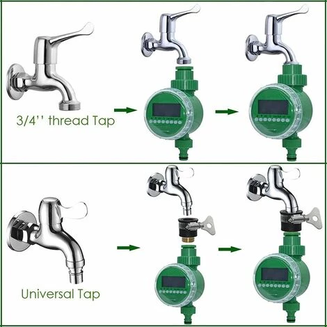 SINCèREETALI Minuterie D'arrosage, Arrosage Automatique Pour Jardin, Contrôleur D'arrosage à Affichage LCD étanche Pour Plantes, Pelouse, Jardin, Plantation De Légumes 5 SINCèREETALI Minuterie D'arrosage, Arrosage Automatique Pour Jardin, Contrôleur D'arrosage à Affichage LCD étanche Pour Plantes, Pelouse, Jardin, Plantation De Légumes – Image 3