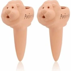 MEZHENG Arrosage Automatique Pour Plantes, 2 Pieces Dispositif D'arrosage Automatique En Céramique Arrosage Ampoules Distributeur D'eau Pour Plantes Pour Les Plantes D'intérieur Et D'extérieur Lion
