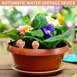 MEZHENG Arrosage Automatique Pour Plantes, 2 Pieces Dispositif D'arrosage Automatique En Céramique Arrosage Ampoules Distributeur D'eau Pour Plantes Pour Les Plantes D'intérieur Et D'extérieur Lion -Arrosage automatique Soldes 63894953 3