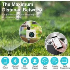 BENOBBY KIDS Minuterie D'arrosage Bluetooth, Minuterie D'arrosage Automatique, Minuterie D'arrosage Intelligente Avec Fréquence, Durée D'irrigation Et Mode Pluie Pour Les Pelouses De Jardin En Plein Air 9 BENOBBY KIDS Minuterie D'arrosage Bluetooth, Minuterie D'arrosage Automatique, Minuterie D'arrosage Intelligente Avec Fréquence, Durée D'irrigation Et Mode Pluie Pour Les Pelouses De Jardin En Plein Air -Arrosage automatique Soldes 63939514 3