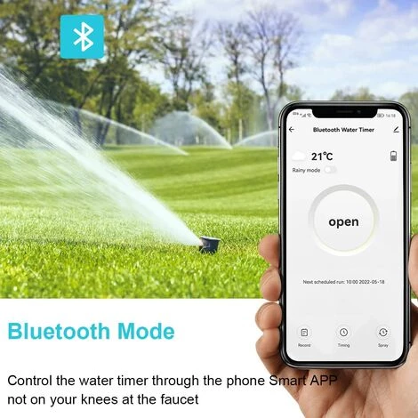 BENOBBY KIDS Minuterie D'arrosage Bluetooth, Minuterie D'arrosage Automatique, Minuterie D'arrosage Intelligente Avec Fréquence, Durée D'irrigation Et Mode Pluie Pour Les Pelouses De Jardin En Plein Air 6 BENOBBY KIDS Minuterie D'arrosage Bluetooth, Minuterie D'arrosage Automatique, Minuterie D'arrosage Intelligente Avec Fréquence, Durée D'irrigation Et Mode Pluie Pour Les Pelouses De Jardin En Plein Air – Image 4