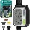 ZOLGINAH Minuterie D'irrigation Automatique,Minuterie Arrosage Automatique Pour Jardin,Programmateur Arrosage Automatique,avec Fonction De Verrouillage Enfant,Imperméable,Grand Écran LCD