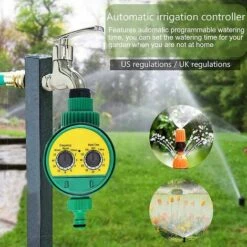 LTS FAFA Horloge D'arrosage D'ordinateur D'irrigation Pour L'ordinateur Automatique De Minuterie D'eau De Jardin D'arrosage Avec Le Robinet à Tournant Sphérique -Arrosage automatique Soldes 64085900 3