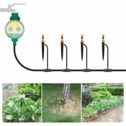 NAXUNNN Ordinateur D'arrosage Automatique Minuterie D'arrosage Minuterie D'arrosage Horloge Avec Plusieurs Programmes D'arrosage Pour L'agriculture à Effet De Serre De Jardin # 2 -Arrosage automatique Soldes 64122302 5