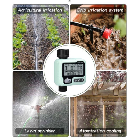 LIFCAUSAL IPX5 Étanche Intelligent Automatique Irrigateur Contrôleur Maison Jardin Minuterie D'arrosage Automatique Système D'irrigation Goutte À Goutte Verrouillage Enfant Arrosage Manuel Jour De Pluie Arrosage Retardé Pour Tuyau De 1/2 Pouce 6 LIFCAUSAL IPX5 Étanche Intelligent Automatique Irrigateur Contrôleur Maison Jardin Minuterie D'arrosage Automatique Système D'irrigation Goutte À Goutte Verrouillage Enfant Arrosage Manuel Jour De Pluie Arrosage Retardé Pour Tuyau De 1/2 Pouce – Image 4