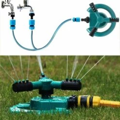 HAZEL Arroseur De Jardin Automatique Arroseur Rotatif 360° à 3 Bras Arrosage Irrigation De Pelouse Extérieur Pulvérisateur économise D'eau Pour Gazon Pelouse Champs De Légumes Plantes 9 HAZEL Arroseur De Jardin Automatique Arroseur Rotatif 360° à 3 Bras Arrosage Irrigation De Pelouse Extérieur Pulvérisateur économise D'eau Pour Gazon Pelouse Champs De Légumes Plantes -Arrosage automatique Soldes 64197051 3
