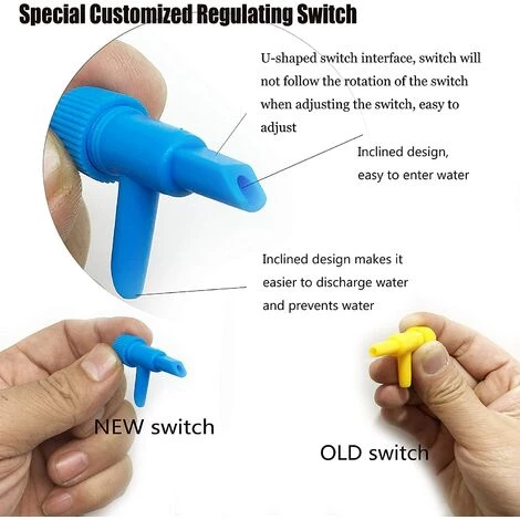 HAZEL Dispositif D'arrosage Automatique Des Plantes, Système D'arrosage Automatique Pour Plantes - 12 Pièces - Avec Support Anti-inclinaison - Pour Jardin, Plantes D'intérieur Et D'extérieur 6 HAZEL Dispositif D'arrosage Automatique Des Plantes, Système D'arrosage Automatique Pour Plantes - 12 Pièces - Avec Support Anti-inclinaison - Pour Jardin, Plantes D'intérieur Et D'extérieur – Image 4