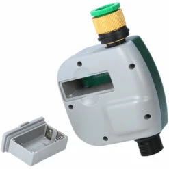 TANCYCO Minuterie D'arrosage Numérique Programmable Résistant Aux Intempéries Robinet De Pelouse De Jardin Minuterie De Tuyau Contr?leur D'irrigation Automatique Connecteur En Cuivre étanche à 1 Sortie Avec Filtre En Acier Inoxydable -Arrosage automatique Soldes 64401545 5