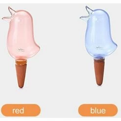 AOUGO Abreuvoir Pour Plantes, Abreuvoir Pour Plantes, Forme D'oiseau, Ampoules à Arrosage Automatique, Globes D'arrosage Pour Plantes Transparentes Et Transparentes Pour Intérieur Extérieur -Arrosage automatique Soldes 64615649 5