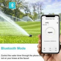 CSPARKV Minuterie D'arrosage Bluetooth, Minuterie D'arrosage Automatique, Minuterie D'arrosage Intelligente Avec Fréquence, Durée D'irrigation Et Mode Pluie Pour Pelouse De Jardin Extérieur -Arrosage automatique Soldes 64768880 4
