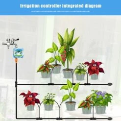 CSPARKV Minuterie D'eau De Jardin Contrôleur D'arrosage électronique Automatique Système De Minuterie D'irrigation De Jardin à La Maison -Arrosage automatique Soldes 64768911 5