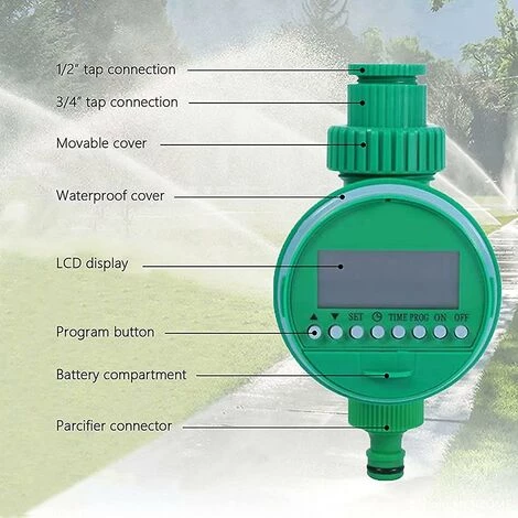 LTS FAFA Programmateur D'arrosage. Contrôleur D'arrosage Extérieur Arroseur Automatique Électronique 4 LTS FAFA Programmateur D'arrosage. Contrôleur D'arrosage Extérieur Arroseur Automatique Électronique – Image 2