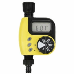 BDD Minuterie D'arrosage Automatique, Minuterie De Robinet De Tuyau Numérique Programmable, Contrôleur De Système D'arrosage D'irrigation Par Arroseur Intelligent Pour Fleurs De Pelouse De Ferme De Jardin (jaune)