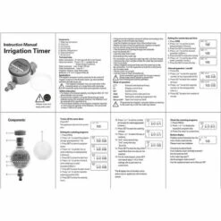 OSQI Minuterie D'arrosage, Arrosage Automatique De Jardin, Contrôleur D'arrosage à écran LCD étanche Pour Plantes, Pelouse, Jardin, Plantation De Légumes -Arrosage automatique Soldes 65501179 5