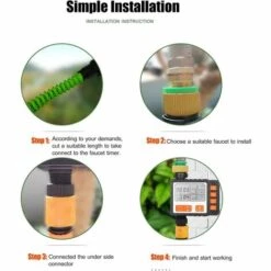 OSQI Minuterie D'arrosage Automatique, Minuterie De Robinet De Tuyau Numérique Programmable, Contrôleur De Système D'arrosage D'irrigation Par Aspersion Intelligente Pour Jardin, Ferme, Pelouse, Fleurs 10 OSQI Minuterie D'arrosage Automatique, Minuterie De Robinet De Tuyau Numérique Programmable, Contrôleur De Système D'arrosage D'irrigation Par Aspersion Intelligente Pour Jardin, Ferme, Pelouse, Fleurs -Arrosage automatique Soldes 65502410 4