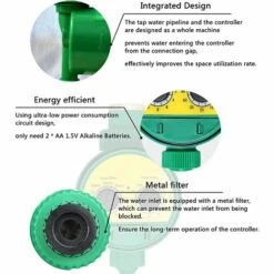 LADACèE Programmateur D'Arrosage, Contrôleur De Arrosage Extérieur Arroseur Automatique Tuyau électronique Minuterie, Programmes Multiples Pour Jardin Serre Potager Plante Pelouse Paysage 11 LADACèE Programmateur D'Arrosage, Contrôleur De Arrosage Extérieur Arroseur Automatique Tuyau électronique Minuterie, Programmes Multiples Pour Jardin Serre Potager Plante Pelouse Paysage -Arrosage automatique Soldes 65615907 5