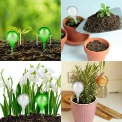 LUCKY-88 Pot De Fleurs Boule De Verre Abreuvoir Automatique 12pcs, Petite Boule, Boule Transparente * 6, Vert * 6 -Arrosage automatique Soldes 65805779 5