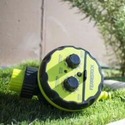 BRICOMARTEAU Programmeur Ferrestock Jaune -Arrosage automatique Soldes 66013590 3