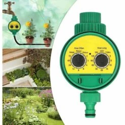 GrooFoo Minuterie Arrosage Automatique, Programmable Numérique Robinet De Tuyau Minuterie Intelligent Arroseur Contrôleur De Système D'arrosage D'irrigation Pour Jardin Ferme Pelouse Fleur#1 GrooFoo