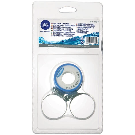 Lot De 2 Colliers De Raccordement Inox Ø 35/50 Mm + Téflon - Gré 4 Lot De 2 Colliers De Raccordement Inox Ø 35/50 Mm + Téflon - Gré – Image 2