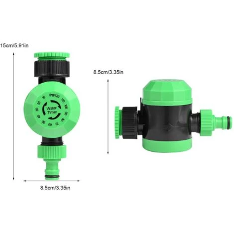 Ardin Arrosage Minuterie 2 Heures Automatique Mécanique Programmateur Jardin Irrigation Contrôleur Système Durable(15*8.5*8.5cm) ——Adélala 5 Ardin Arrosage Minuterie 2 Heures Automatique Mécanique Programmateur Jardin Irrigation Contrôleur Système Durable(15*8.5*8.5cm) ——Adélala – Image 3