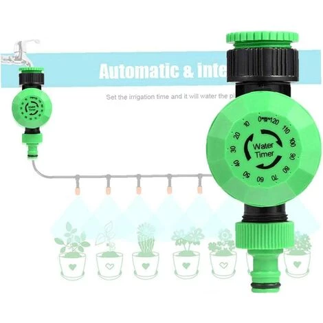 Ardin Arrosage Minuterie 2 Heures Automatique Mécanique Programmateur Jardin Irrigation Contrôleur Système Durable(15*8.5*8.5cm) ——Adélala 6 Ardin Arrosage Minuterie 2 Heures Automatique Mécanique Programmateur Jardin Irrigation Contrôleur Système Durable(15*8.5*8.5cm) ——Adélala – Image 4