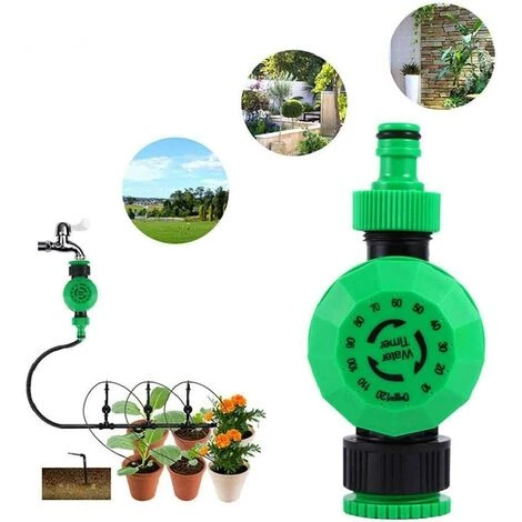 Ardin Arrosage Minuterie 2 Heures Automatique Mécanique Programmateur Jardin Irrigation Contrôleur Système Durable(15*8.5*8.5cm) ——Adélala 7 Ardin Arrosage Minuterie 2 Heures Automatique Mécanique Programmateur Jardin Irrigation Contrôleur Système Durable(15*8.5*8.5cm) ——Adélala – Image 5