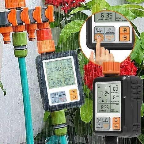 BENOBBY KIDS Système De Minuterie Numérique De Contrôle D'arrosage De Cour De Jardin De Robinet D'eau D'irrigation Automatique 4 BENOBBY KIDS Système De Minuterie Numérique De Contrôle D'arrosage De Cour De Jardin De Robinet D'eau D'irrigation Automatique – Image 2