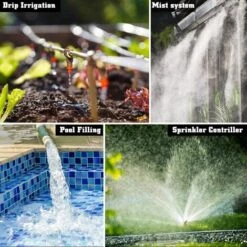 OCXIN Ordinateur D'arrosage De Jardin Jour De La Semaine Système D'arrosage Intelligent Programmable Arrosage Par Minuterie 6 Programmes Indépendants Capteur De Pluie Automatique (norme Britannique) -Arrosage automatique Soldes 66859546 5