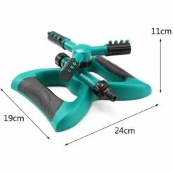 OCXIN Arroseur De Pelouse Réglable Rotatif à 360 ° Automatique Arroseur De Jardin Angle De Pulvérisation Réglable Et Distance Arroseur D'eau à 3 Bras Pour Jardin Pelouse Cour Fleur Herbe Plante Parc -Arrosage automatique Soldes 66859670 5