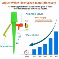 OCXIN Kit D'arrosage Automatique, 20 Pics D'arrosage Automatique Avec 20x Support Anti-basculement Anti-bas, Adapté à Toutes Les Bouteilles, Régule Le Débit D'eau Avec Précision, Pour Les Plantes D'intérieur Et D'extérieur 9 OCXIN Kit D'arrosage Automatique, 20 Pics D'arrosage Automatique Avec 20x Support Anti-basculement Anti-bas, Adapté à Toutes Les Bouteilles, Régule Le Débit D'eau Avec Précision, Pour Les Plantes D'intérieur Et D'extérieur -Arrosage automatique Soldes 66964248 3